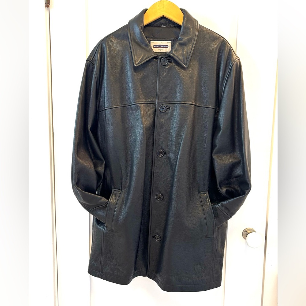 East Island Black Leather Jacket